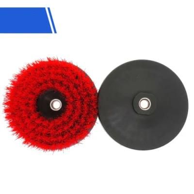 Electric Cleaning Brush 6 Inch Hollow Rodless M14-2 Red Electric Cleaning Brush Head