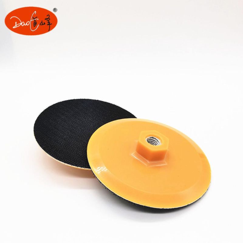 Daofeng 4inch 100mm Sanding Disc Backing Pad (yellow)