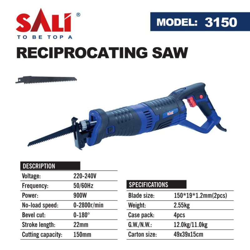 Sali 22mm 900W 0-180° Professional Quality Reciprocating Saw