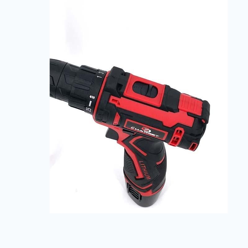 Cg-2001 Red Double Speed 12V 16.8V 21V Li-on Lithium Battery Professional Manufacturer Hand Rechargeable Forward and Reverse Impact Cordless Drill