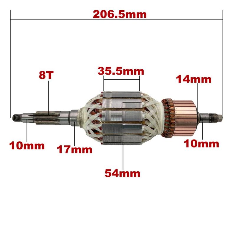 220V-240V Armature Rotor Anchor Replacement for Bosch Demolition Hammer