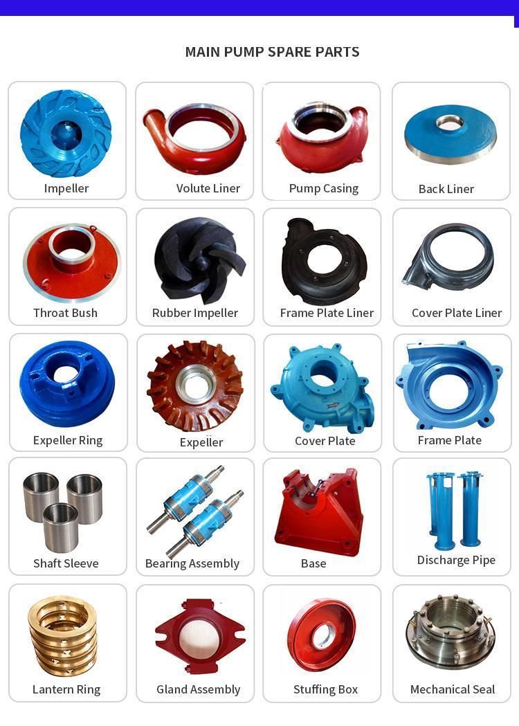 High Quality Model Customized Centrifugal Simple Alloy Material Sand Slurry Pump