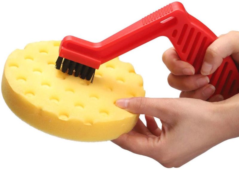 Cross-Border Supply Polishing Pad Cleaning Tool 2-Piece Car Set Cleaning Brush Wool Polishing Pad Tool Brush Spot