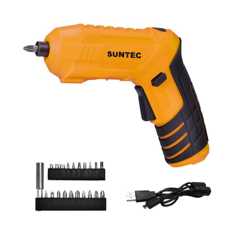 Suntec Customized 3.6V Mini Screwdriver Set 12PCS Repair Screwing Battery Rechargeable Cordless Screwdriver Kits