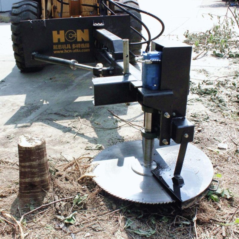 Hcn Brand 0517 Hydraulic Tree Saw Tree Cutting Machine Wood Saw Brushes Tree Cutter Installed on Skid Steer and Loader for Deforestation and Exploitation