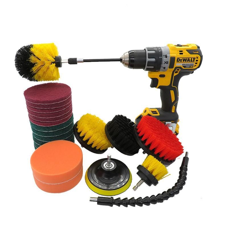 Electric Drill Cleaning 22-Piece Brush Car Wheel Polishing Electric Drill Brush