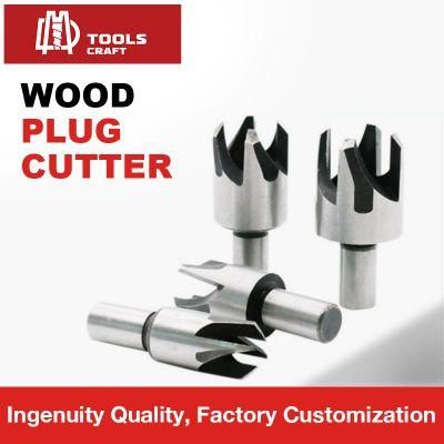 Wood Plug Cutter Log Tenon Dowel Cork Maker Tapered Woodworking Tools DIY