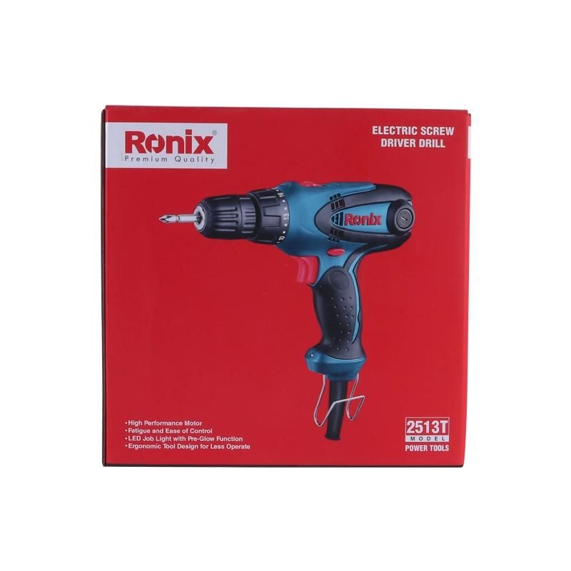 Ronix High Quality Model 2513t 10mm 280W Mini Electric Screwdrive