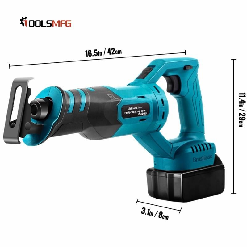 Toolsmfg 20V Variable Speed Cordless Brushless Electric Reciprocating Saw