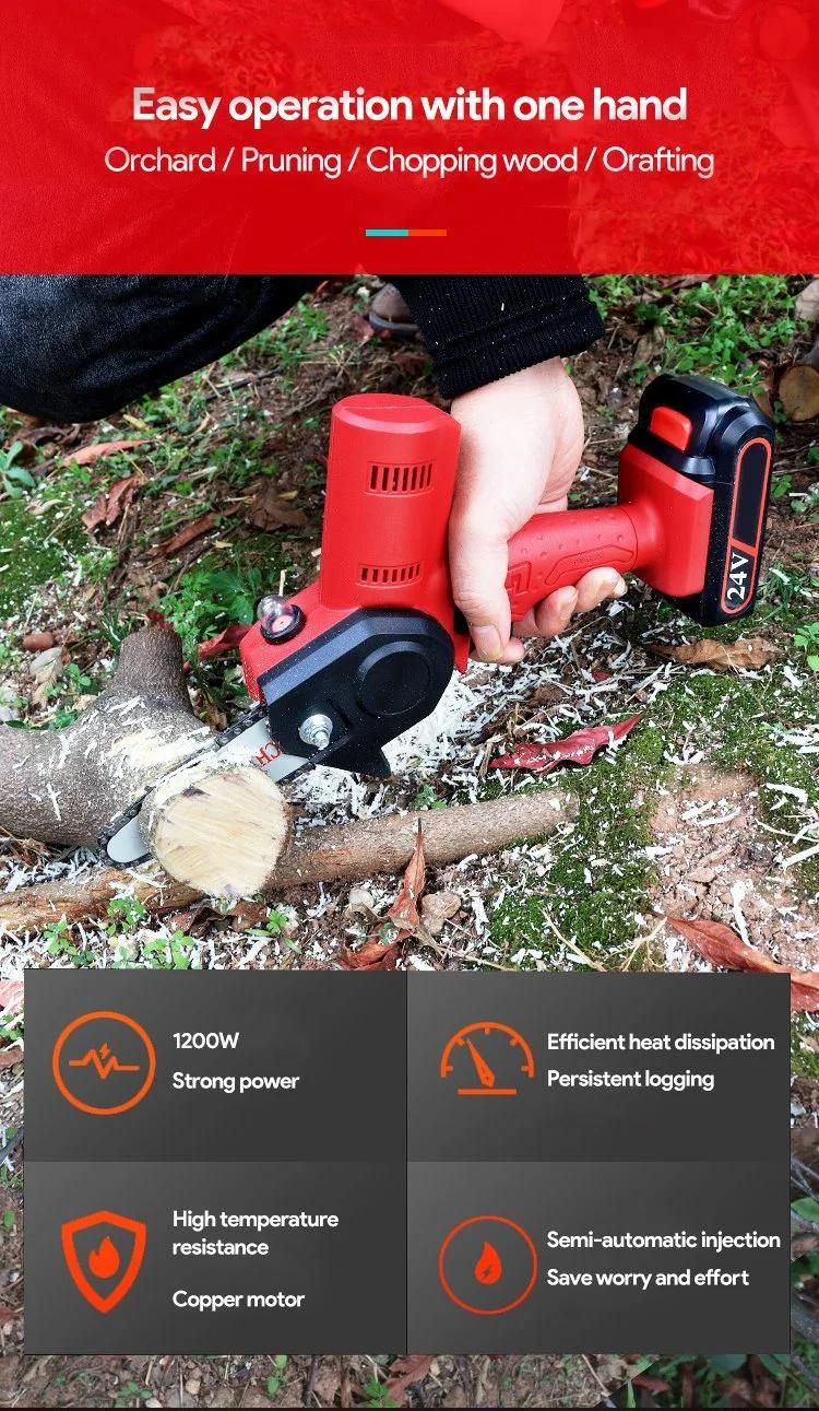 Lightweight Pruning Shears Electric Chainsaw for Tree Branch Wood Cutting