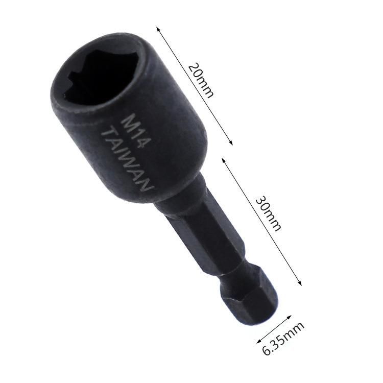 Machine Tap Sleeve Chuck Wrench 1/4 Hexagonal Handle Inner Tooth Back Thread Tapping Sleeve Alloy Steel Wind Batch Sleeve