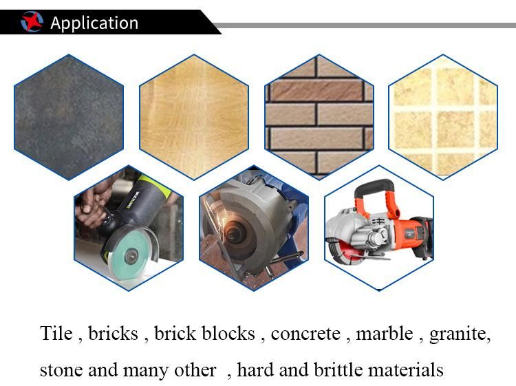 Ceramic and Tile and Marble Cutting Super Thin Diamond Cutting Wheels for Hand-Held Angle Grinder