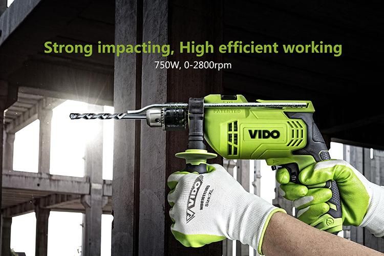 Vido Power Tools 750W 13mm Electric Impact Drill