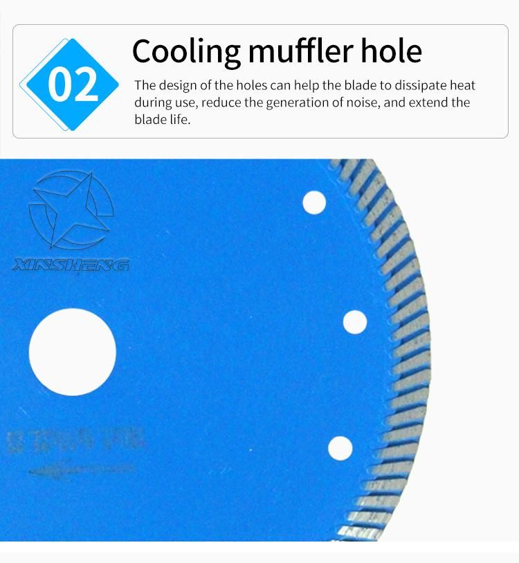 Dry Wet Cut Segmented Turbo Rim Stone Concrete Tiles Marble Granite Diamond Saw Blade