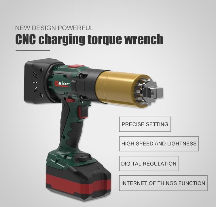 Cordless Automatic Torque Wrench Subway Bolt Wrench Tool Lithium Battery Cordless Torque Wrench Torque Bolting Tools 4000nm Tightening Loosing Bolting Bolting