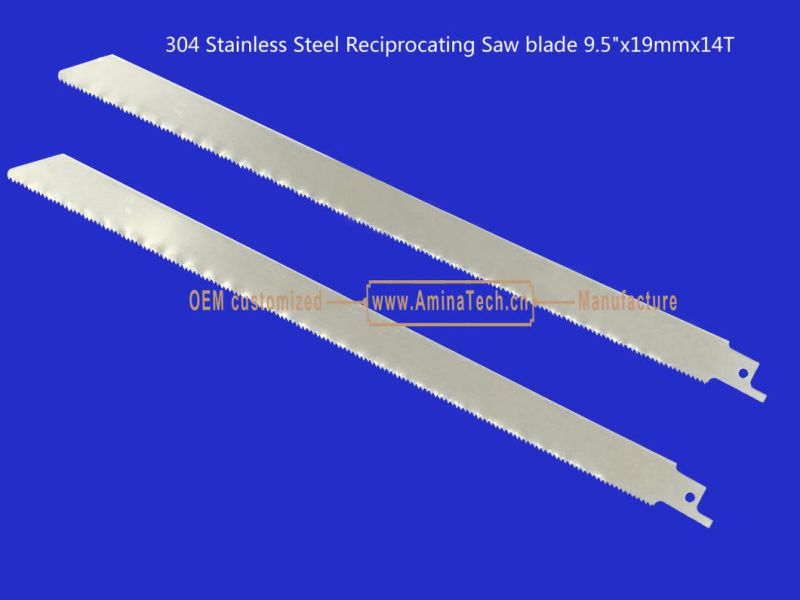 Reciprocating,304 Stainless Steel Reciprocating Saw blade 9.5"x19mmx14T,Power Tools