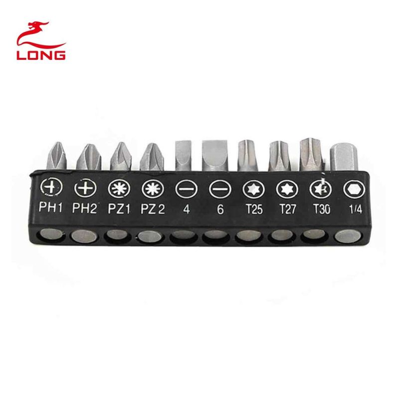 S2 Material Single End Screwdriver Bits Brown Finishing Insert Bits