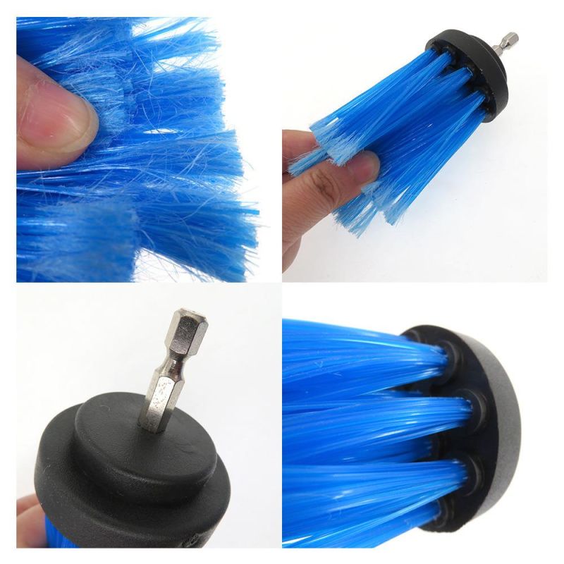 2 "50mm Electric Drill Cleaning Brush Blue Bristle Brush