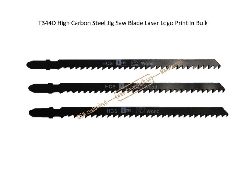 T344D High Carbon Steel Jig Saw Blade Laser Logo Print in Bulk,Size:145mmx8x6T,Reciprocating Saw Blade ,Power Tools