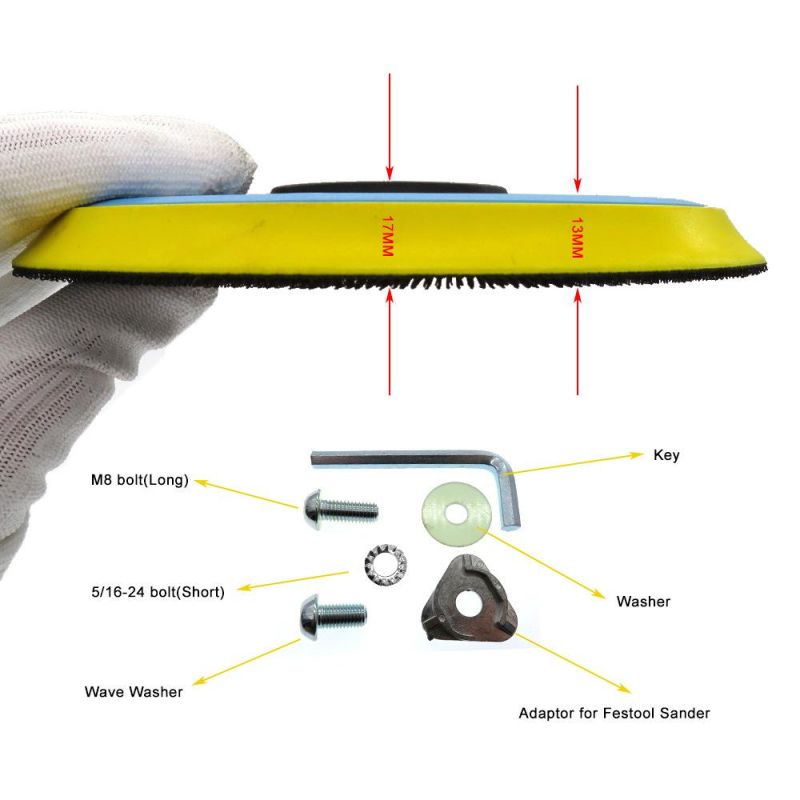 6′′ Variety Holes Excellent Vacuuming Effect Polishing Sanding Pad