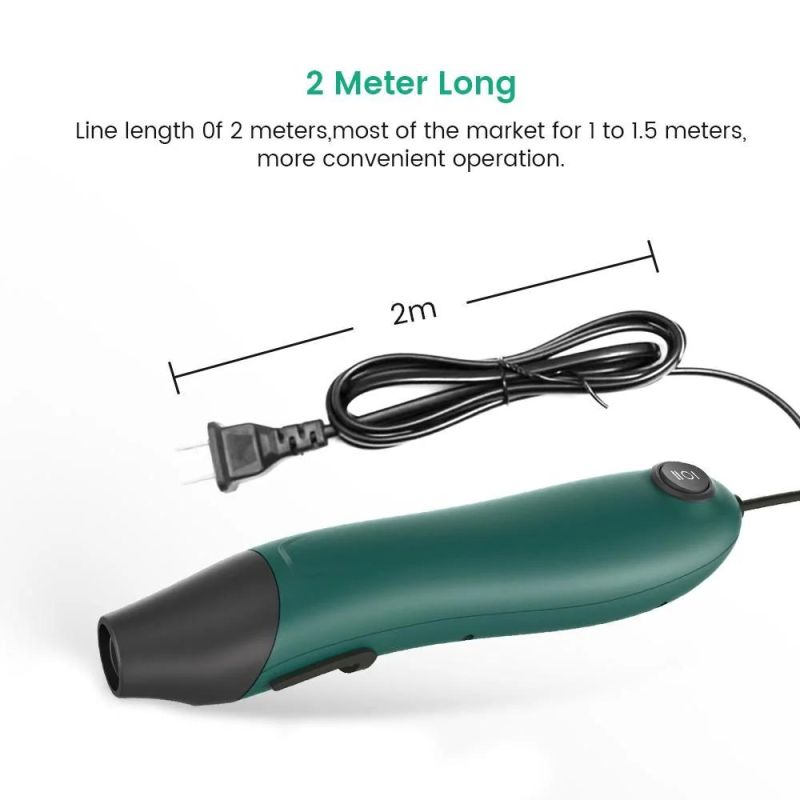 Self-Restoring Overheat Protection Mini Heat Gun