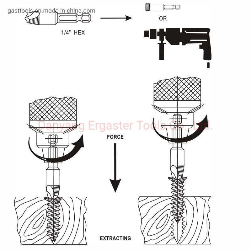 Hex Shank Best Damaged Screw Extractor