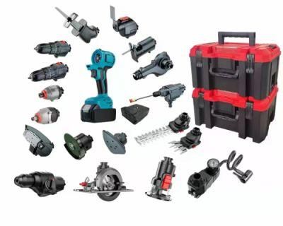 Brushless Cordless Power Tools Set Customizable Electrical Tool Box Set