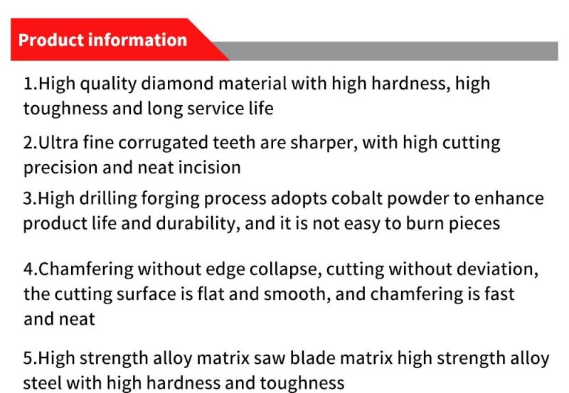 4′ ′ Granite Cutting Disc Turbo Diamond Saw Blades for Construction Tools