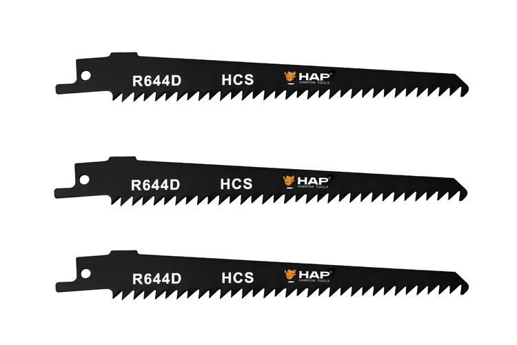 6 Inch Hcs Wood Cutting Reciprocating Saw Blade with Bright Green Color