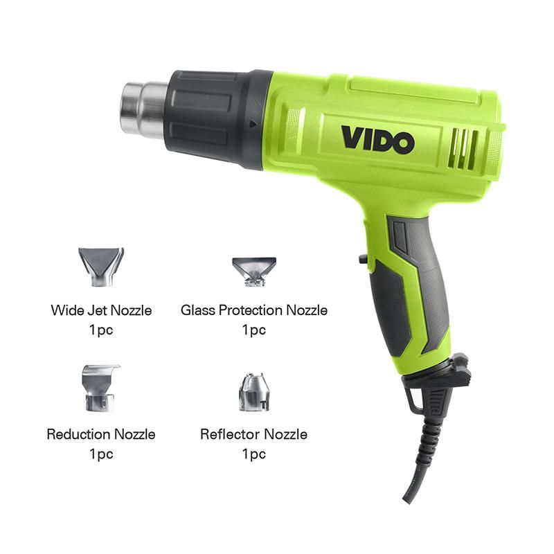 Vido 50-600º C 2000W Heat Gun for Soldering Work Plastic Welding Gun