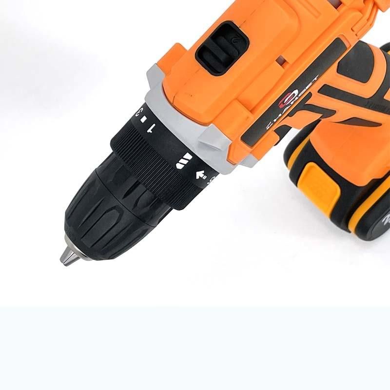 Cg-3010 Orange Double Speed 12V 16.8V 21V Li-on Lithium Battery Professional Manufacturer Hand Rechargeable Forward and Reverse Impact Cordless Drill