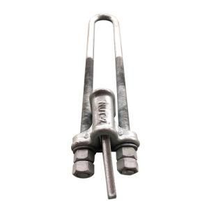 Silvery White Adjustable Wedge Hot-DIP Galvanized Malleable Iron Wire Clamp with Cheap Price