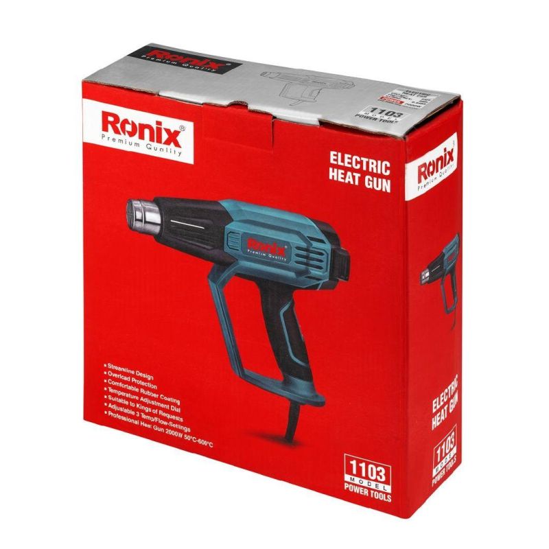 Ronix 1103 Digital Display 2000W Hot Air Sealing Heats Gun Tool Temperature Heats Gun
