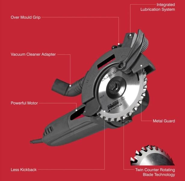 China Factory High Quality Cutting Machine 1200W/10A 115/125mm Electric Dual Blade Cutter Power Tool Electric Tool