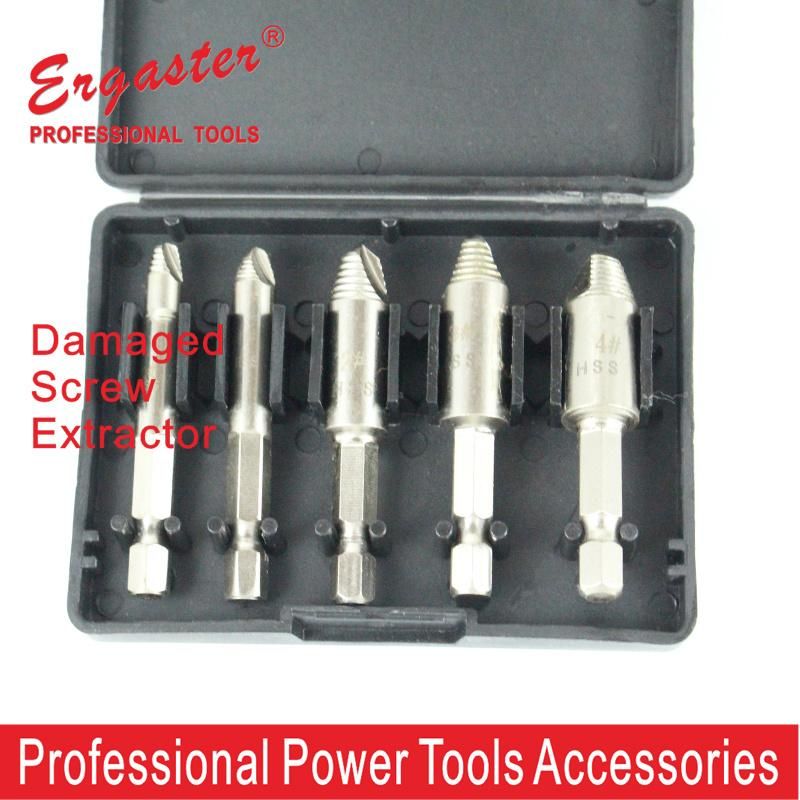 Screw Extractor Set Quickly Removing Stripped, Broken, Stuck or Damaged Bolts