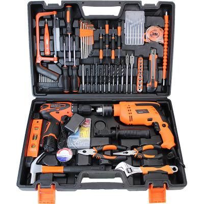 Auto Car Repairing Power Combo Tool 810W Hammer Drill Kit Household 12V Lithium Electric Impact Drill Bit Kits Set