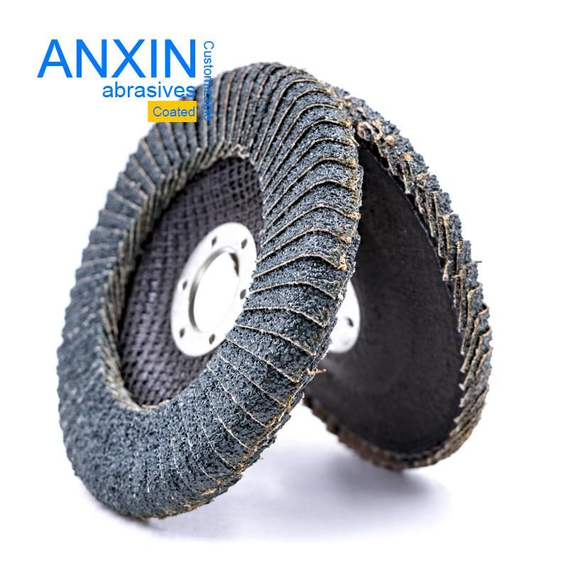 4.5"*7/8" Half Curved Vsm Abrasive Cloth Zirconia Grain R Angle Polishing Abrasive Flap Disc