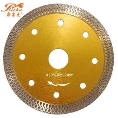 105mm Arbor 20mm K Turbo Hot Press Diamond Saw Blade / Tile Cutter Blade Cutting Ceramic No Chipping