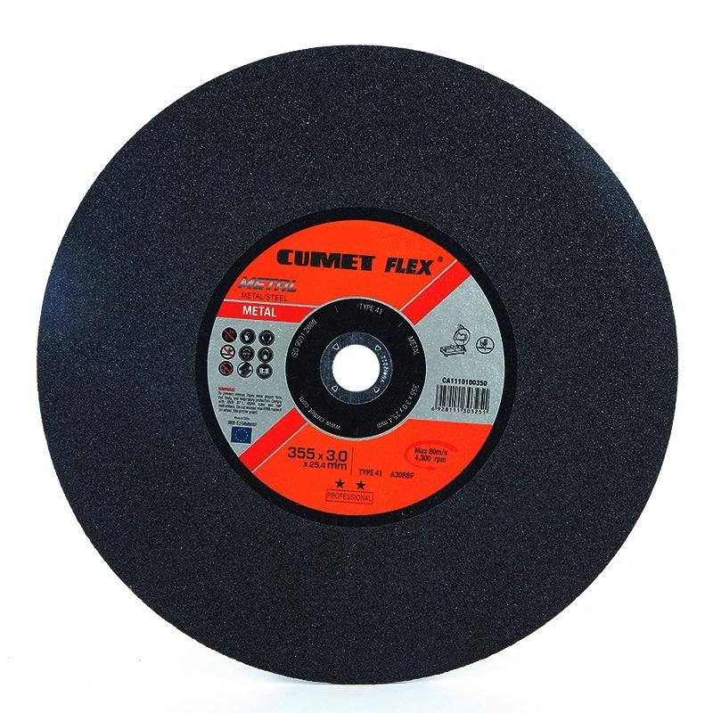 Unfolded Cumet T41A-350X3.0X25.4mm Tile Cutter Grinding Wheel Manufacture for Makita 