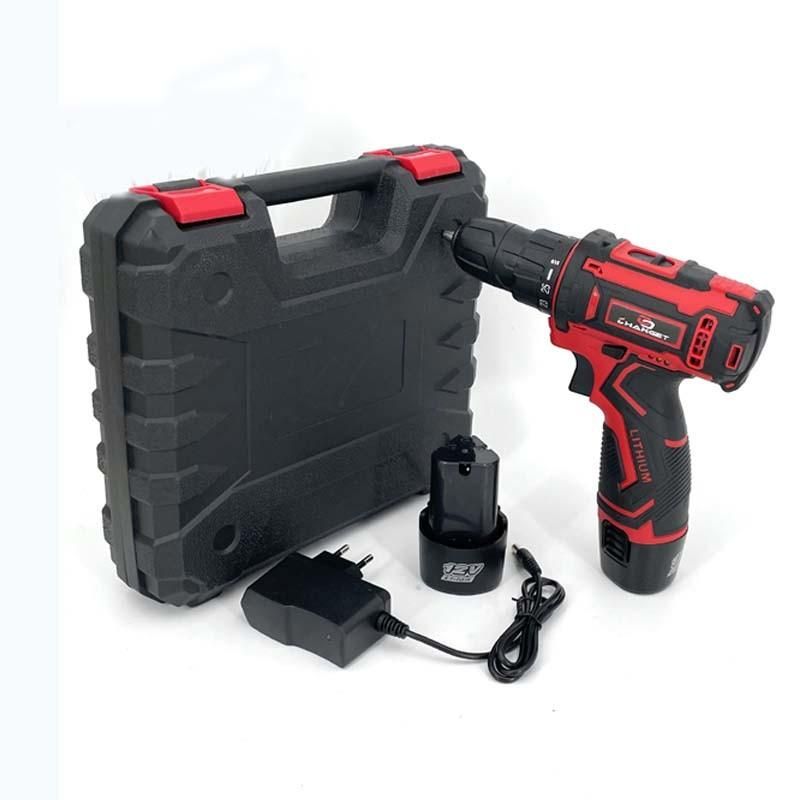 Cg-2001 Red Double Speed 12V 16.8V 21V Li-on Lithium Battery Professional Manufacturer Hand Rechargeable Forward and Reverse Impact Cordless Drill