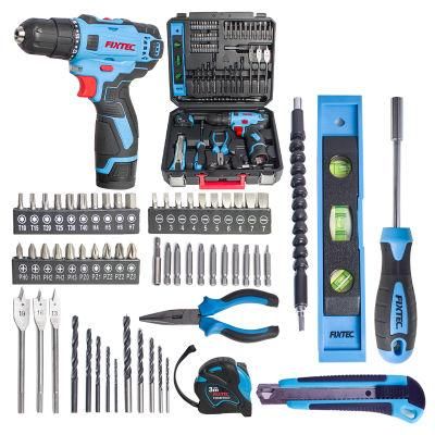 Fixtec Power Tools 12V Cordless Drill Combo Kit with 60PCS Accessories