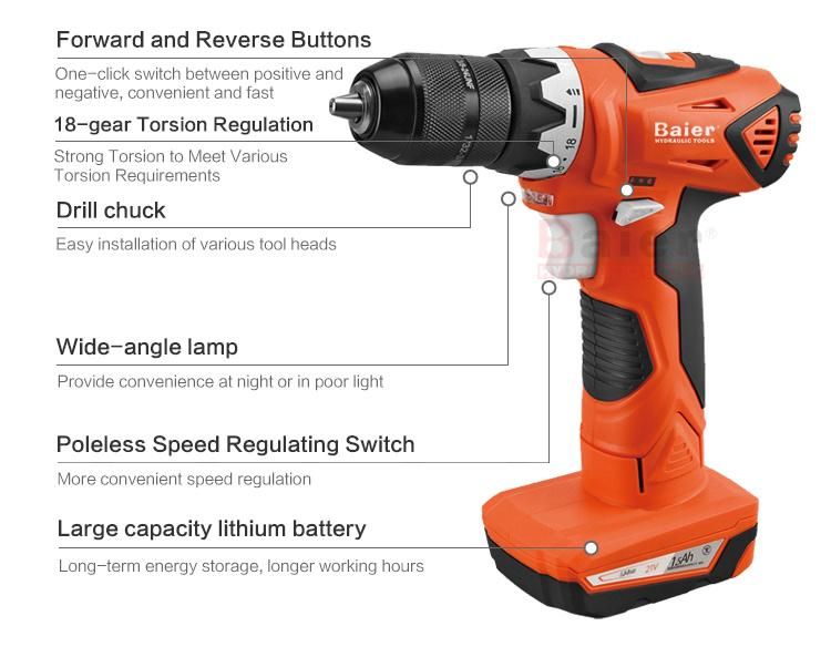 Rechargeable Lithium Battery Hand Drill