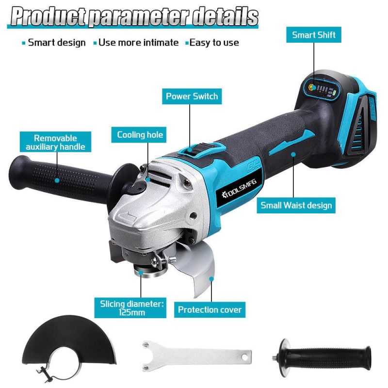 Toolsmfg 20V Brushless Cordless Electric Angle Grinder