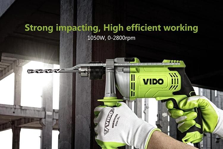 Vido Portable 1050W 13mm Electric Tools Impact Drill