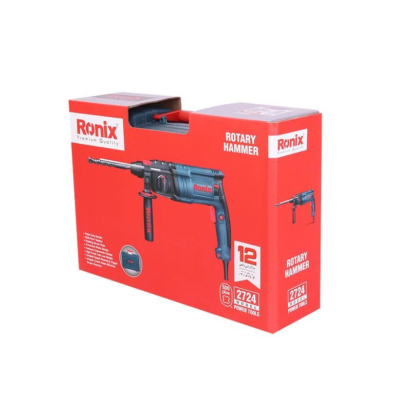 Ronix High Quality Model 2724 600W Power Tools SDS Rotary Hammer Drill Machine with Free BMC Box