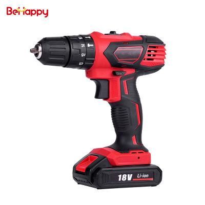 Behappy 18V 0-450/0-1450rpm Cordless Power Drill Power Tool