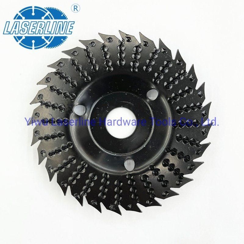 Hot-Selling 5inch Wood Rasp Saw Rotary Disc Bore Woodworking Grinding Wheel for Angle Grinder