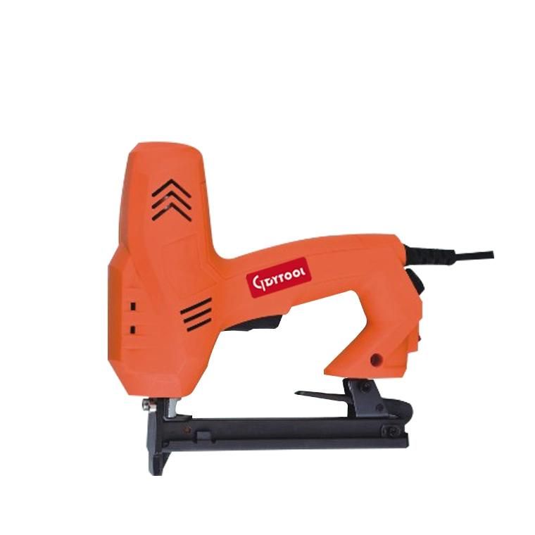 Electric Power Stapler Nail Gun, Ga. 21 80 Staple Gun, 1/2′′ Crown Electric Staple Gun, Electric Stapler with Adjust Button Power Gdy-Ef8016b