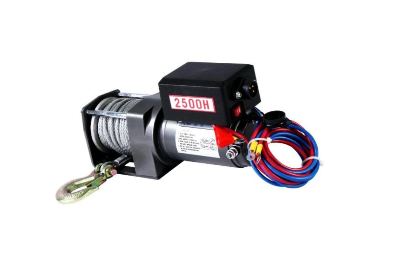 DC24V Wire Rope Electric Winch for Pulling (KDJ-2000H---KDJ2500H)