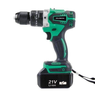 Goldmoon 21V Cordless Power Tool Hand Drill Without Brush